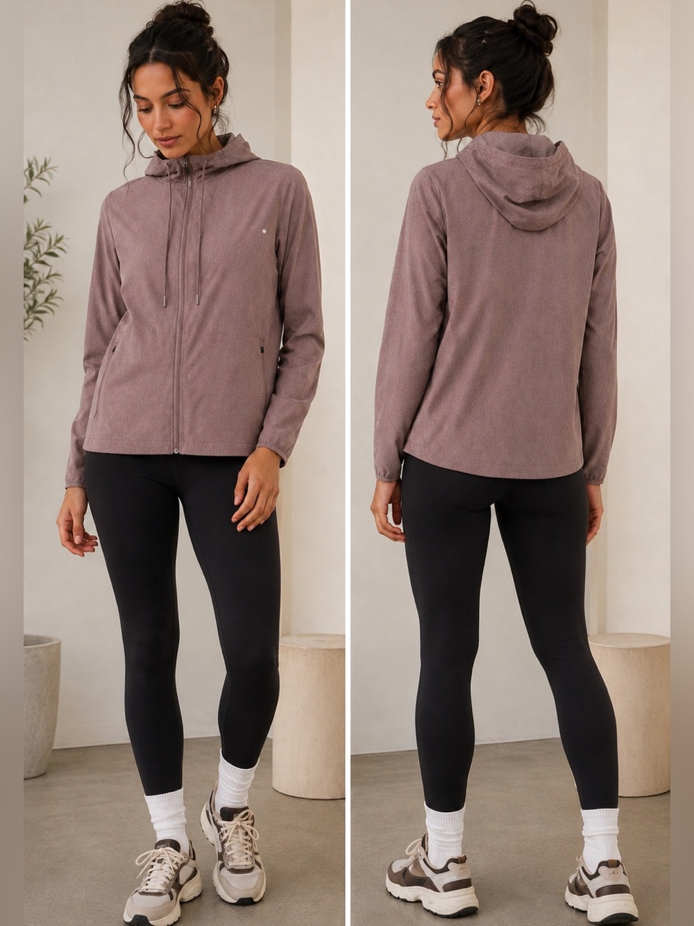 EUC Vuori Women's Outdoor Trainer Shell Jacket Windbreaker Hazel VW501